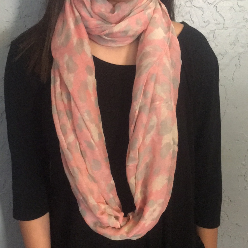 Pink scarf for fall or fashion